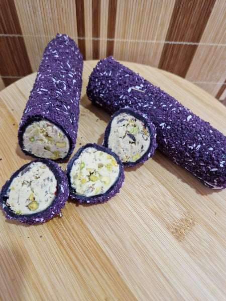 Türkisch Delight mit Maulbeeren und Pistazien - 500gr – Asoss Yöresel Türkisch Delight mit Maulbeeren und Pistazien - 500gr – Asoss Yöresel