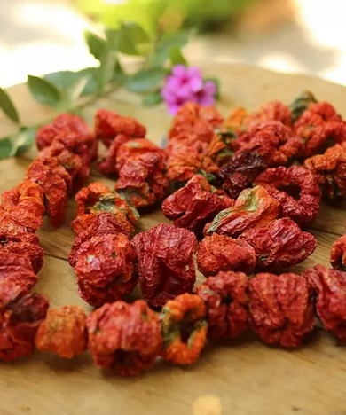 Getrocknete Paprika  40_ 45 Stück(scharf)